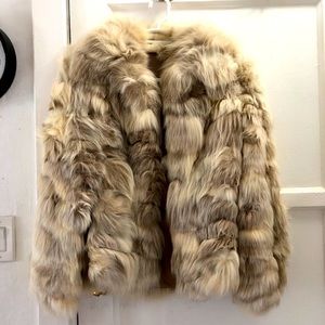 Real fur coat